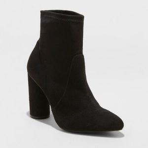A New Day (Target) Black Faux Suede Norma Boot 7.5